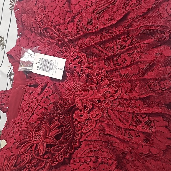 Torrid Lace High Neck Blouse - Picture 4 of 4